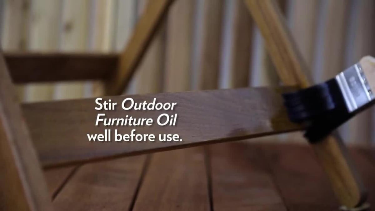 Feast Watson Outdoor Furniture Oil 300g Clear UV Protection Water Resistant