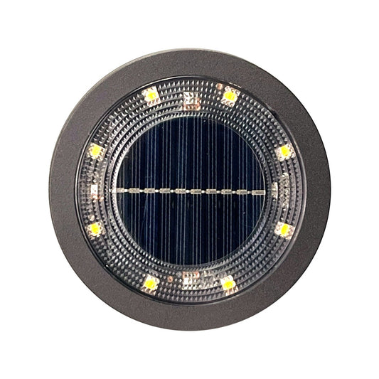 Luxzone LED Solar Disc Light 4 Pack - 115.8mm - Brown