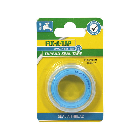 Fix a Tap Thread Seal Tape - 12mm x 8m - PTFE - Hot and Cold Use