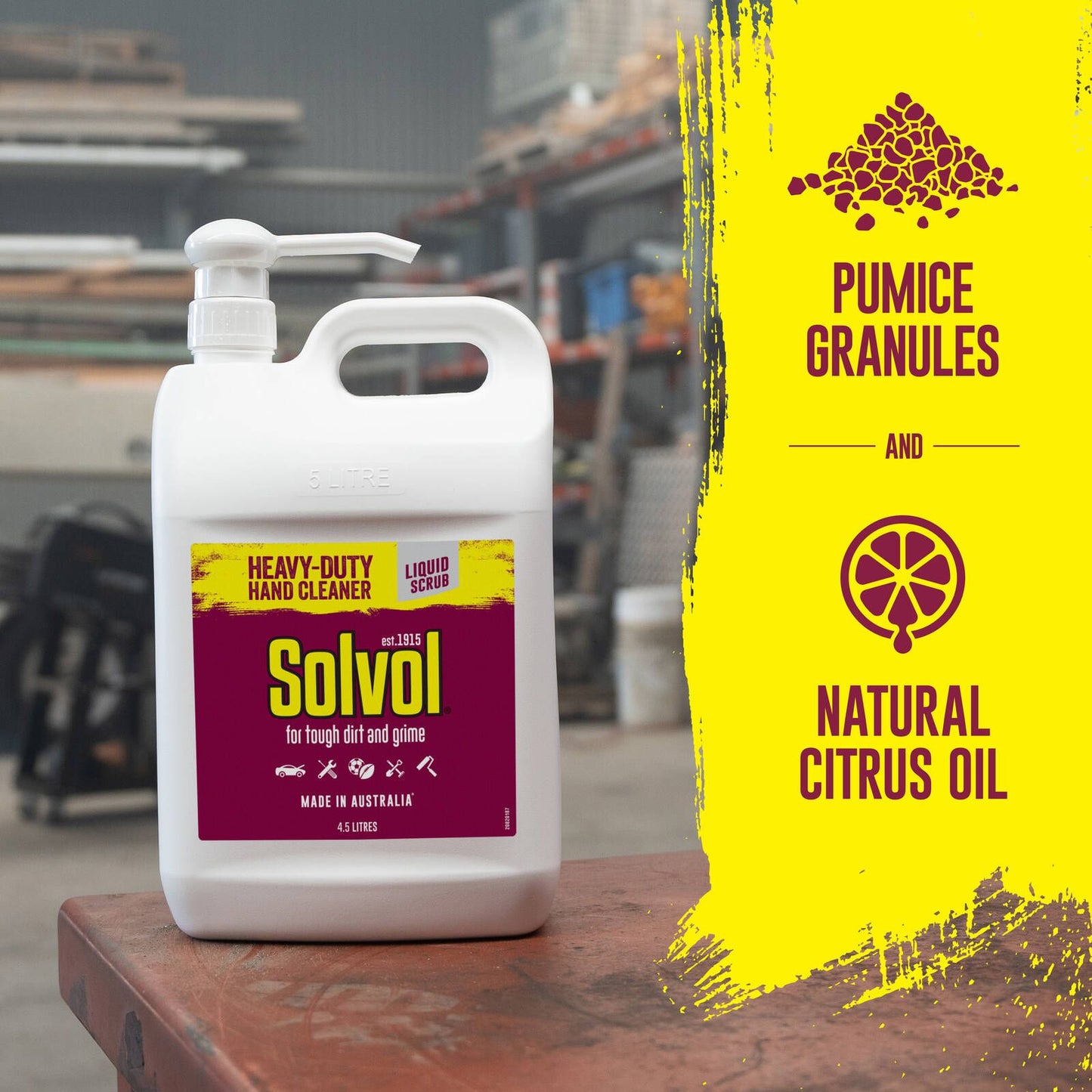 Solvol Citrus Liquid Hand Cleaner - 4.5L