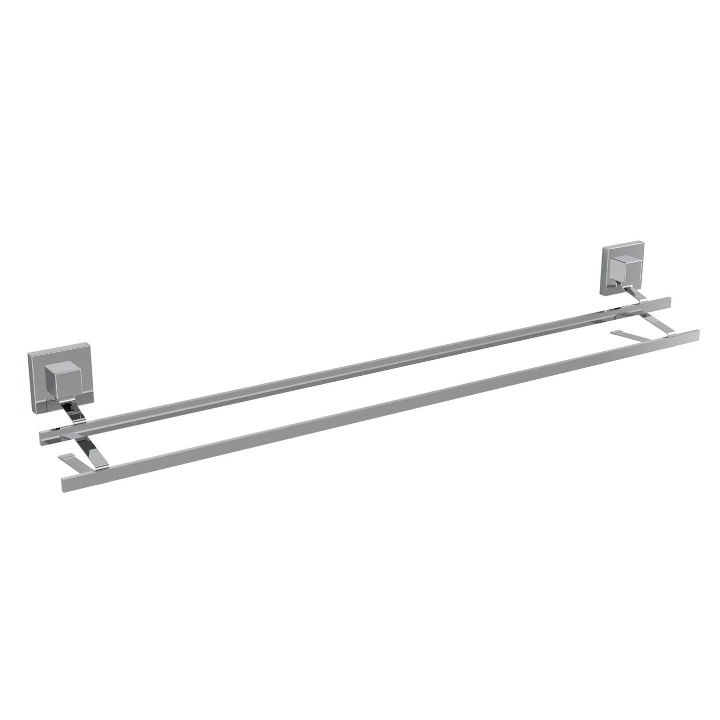 Fusion Loc Stainless Steel Double Towel Rail - 80cm