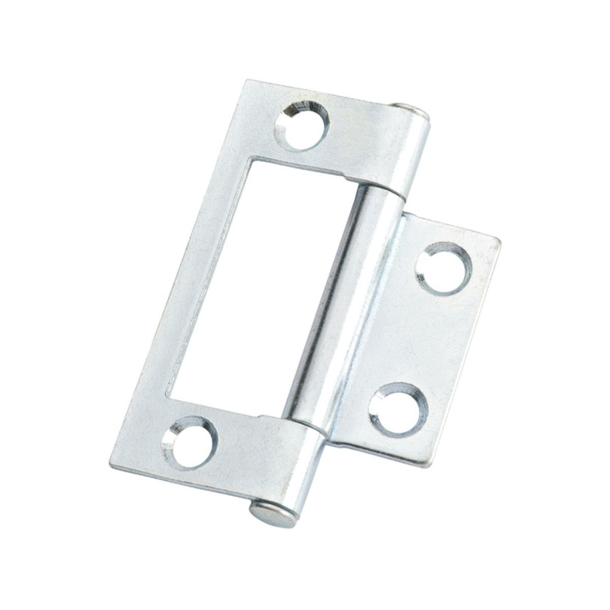 Lane Zinc Plated Easy Fit Hinge 50 x 40 x 1 2mm 2 Pack Home Security