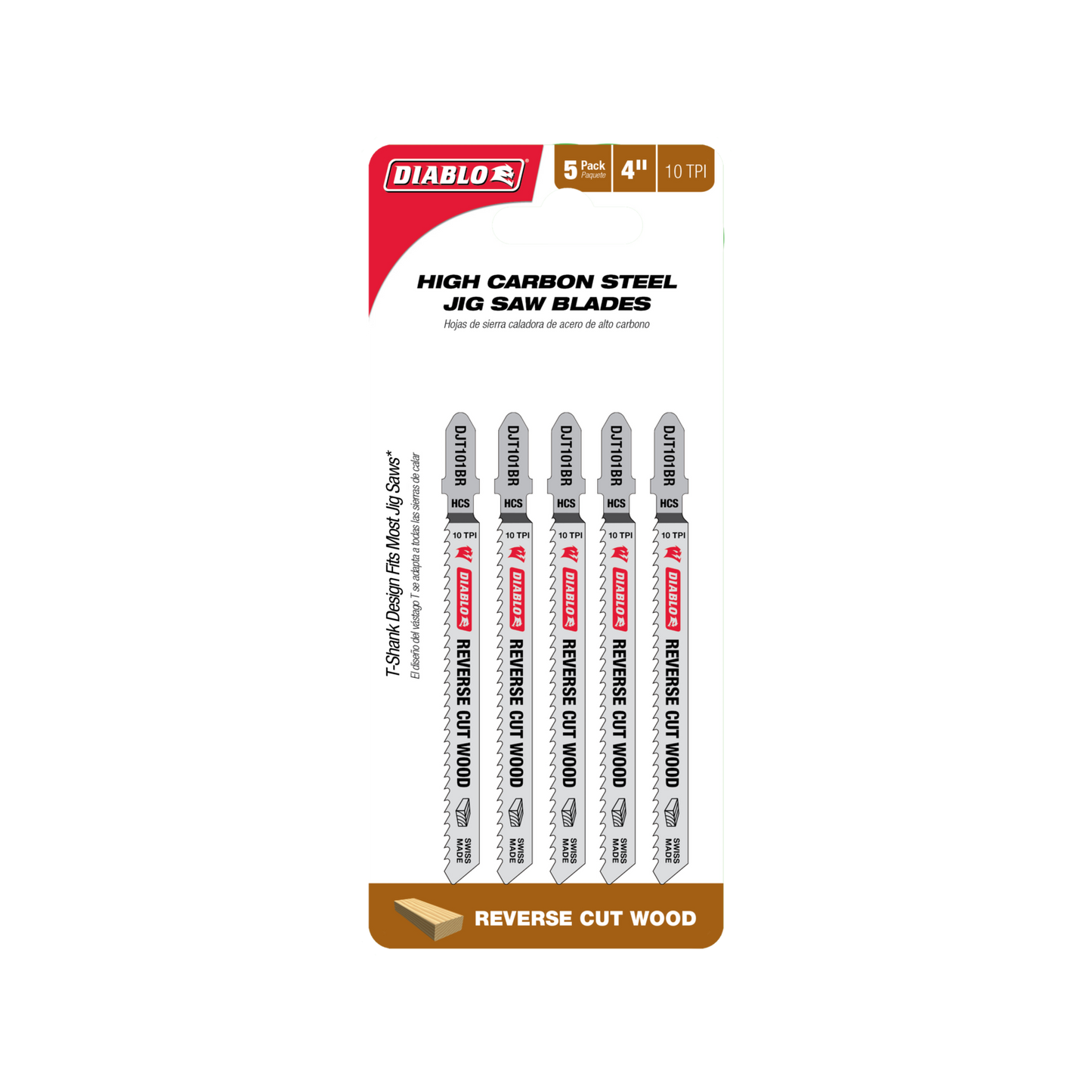 Diablo High Carbon Steel Jig Saw Blade - 100mm - 5 Pack