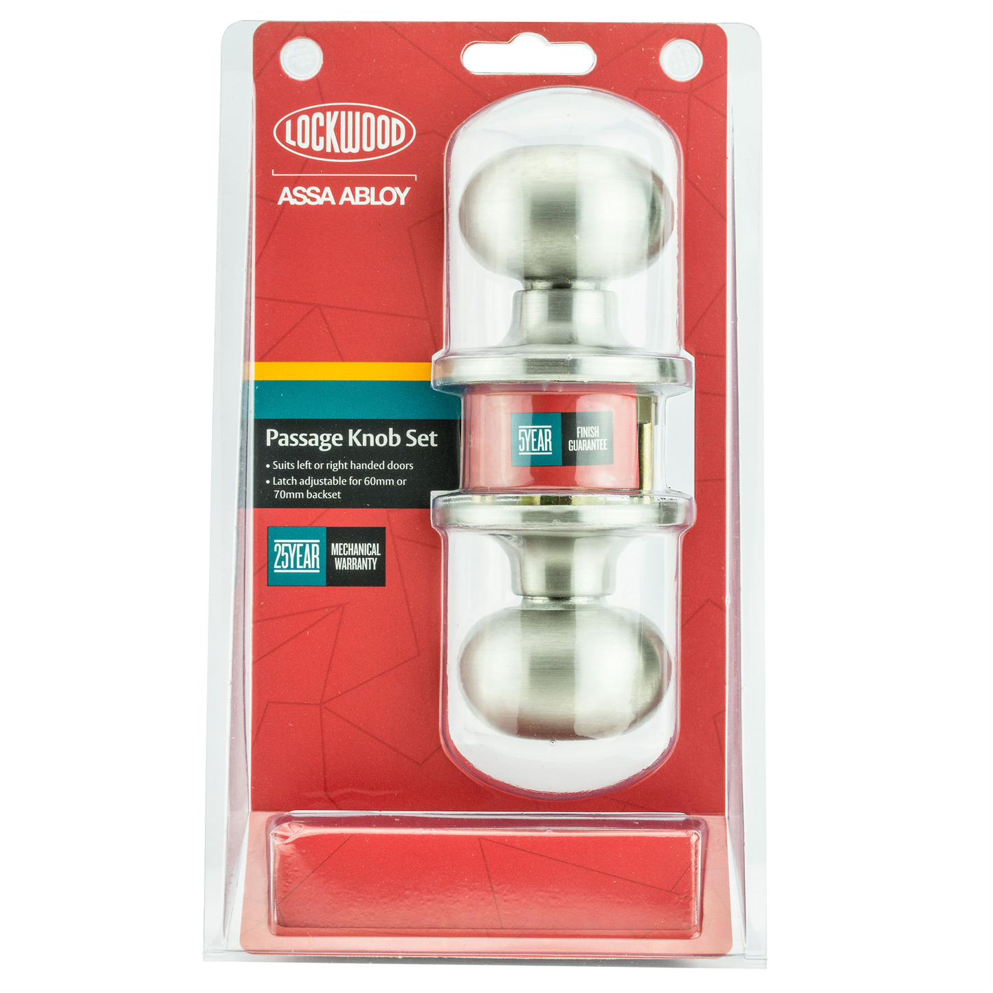 Lockwood Passage Knob Set - 65mm