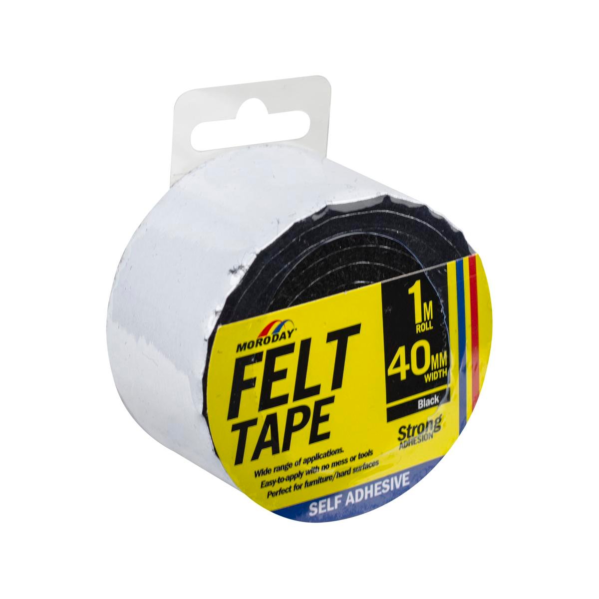 Moroday Felt Scratch Saver Tape - 40 x 3mm - Self Adhesive - Noise Reducing