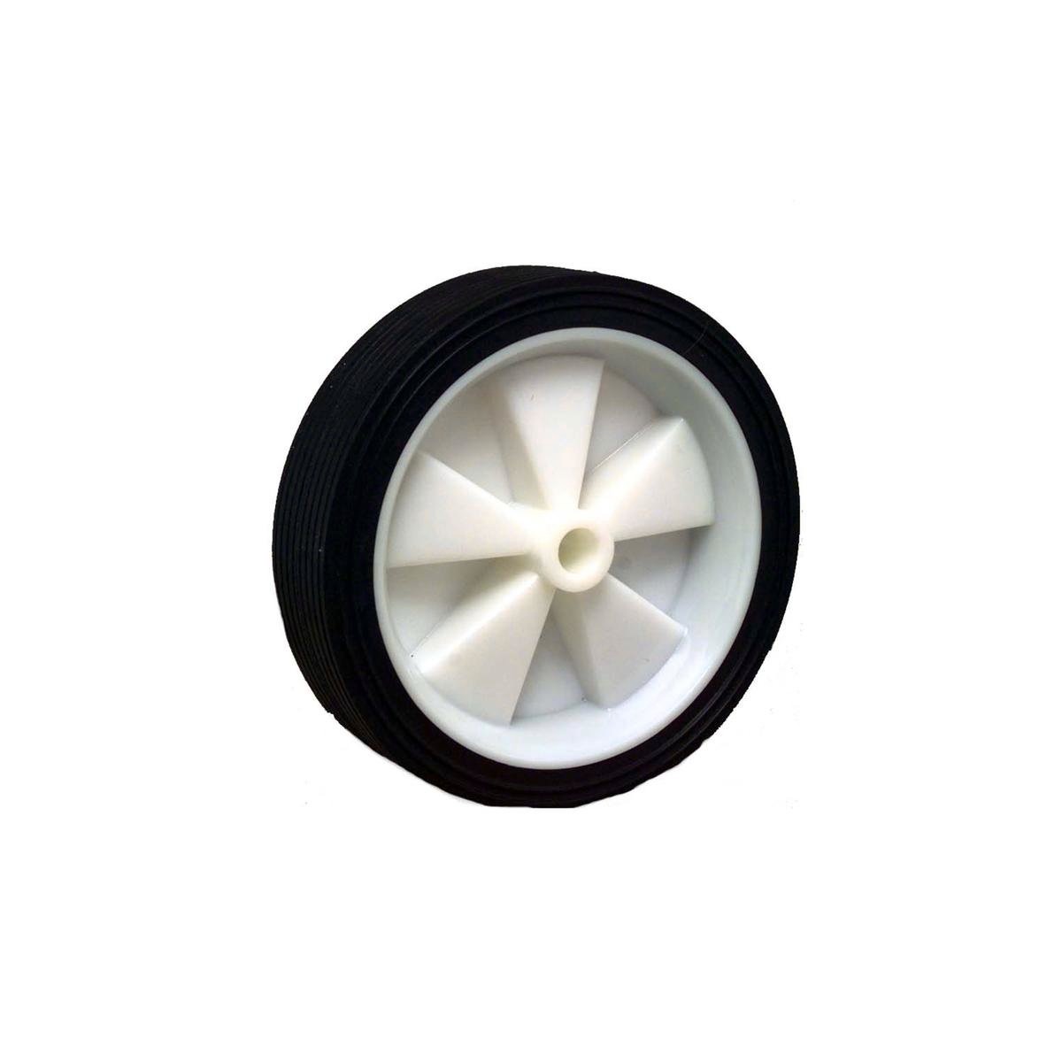 Move It 150mm Rubber Tyre - White Plastic Centre - Easy Install - 30kg Load