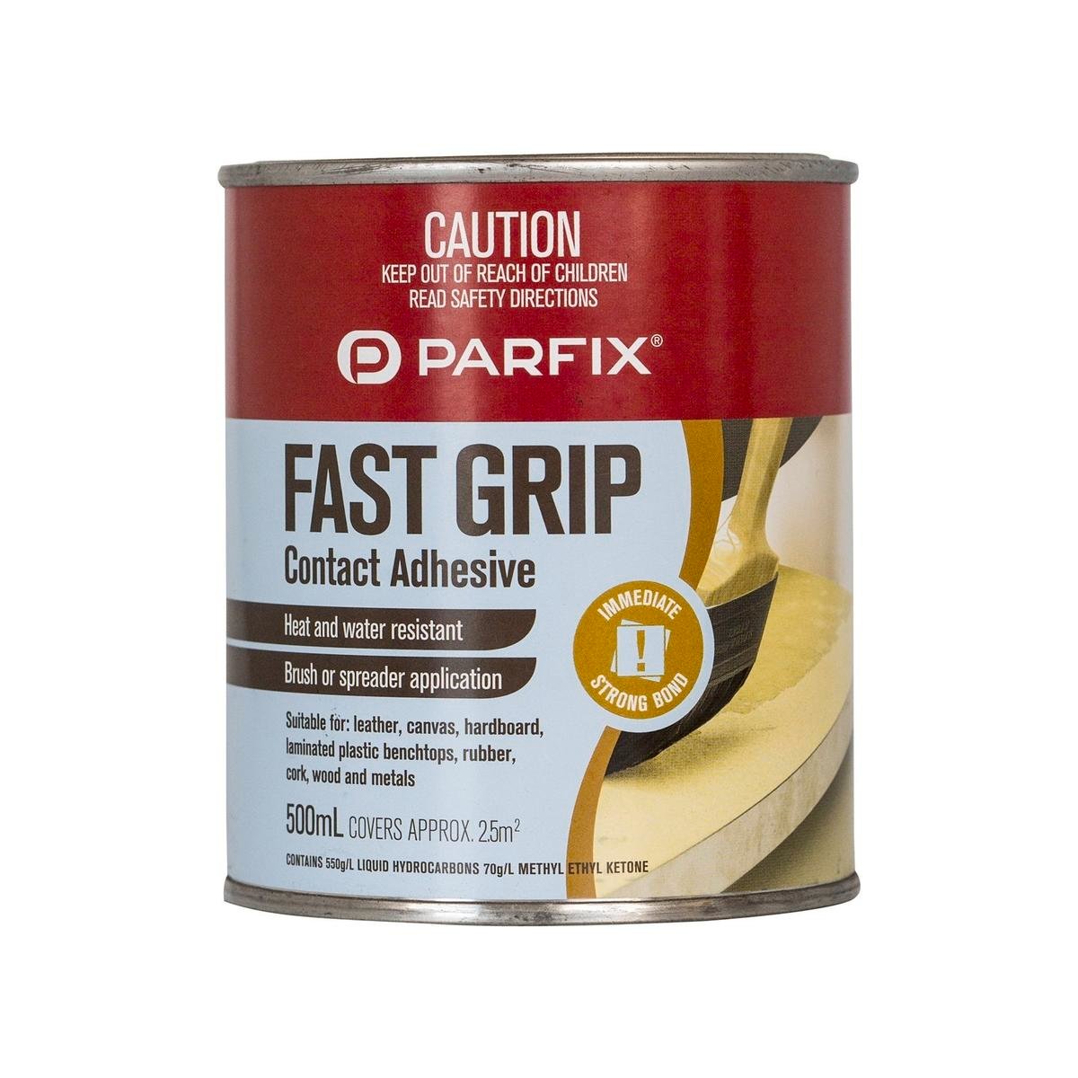 Parfix Fast Grip Adhesive 500ml Polychloroprene Heat Water Resistant
