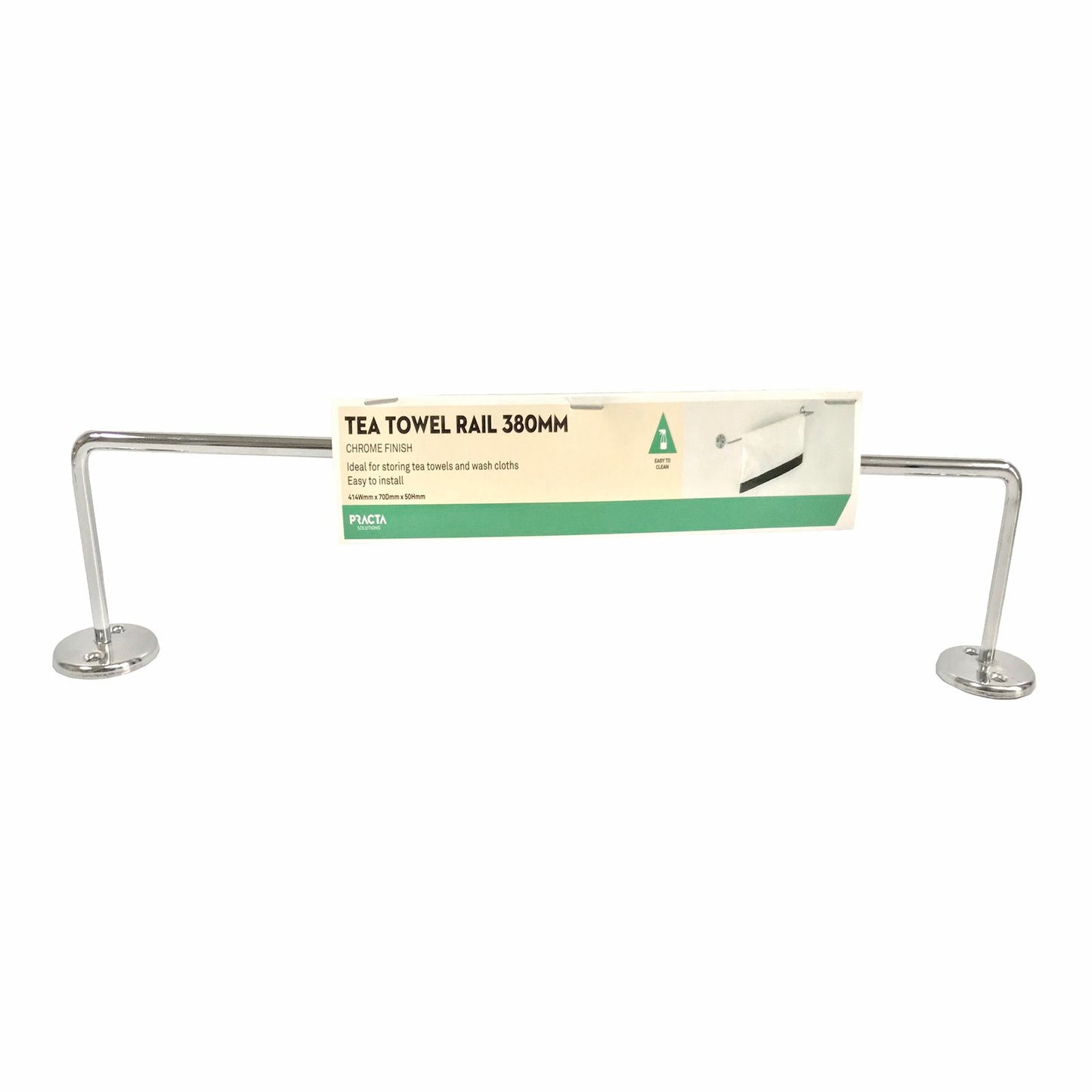 Practa Solutions Tea Towel Rail - 380mm - Chrome