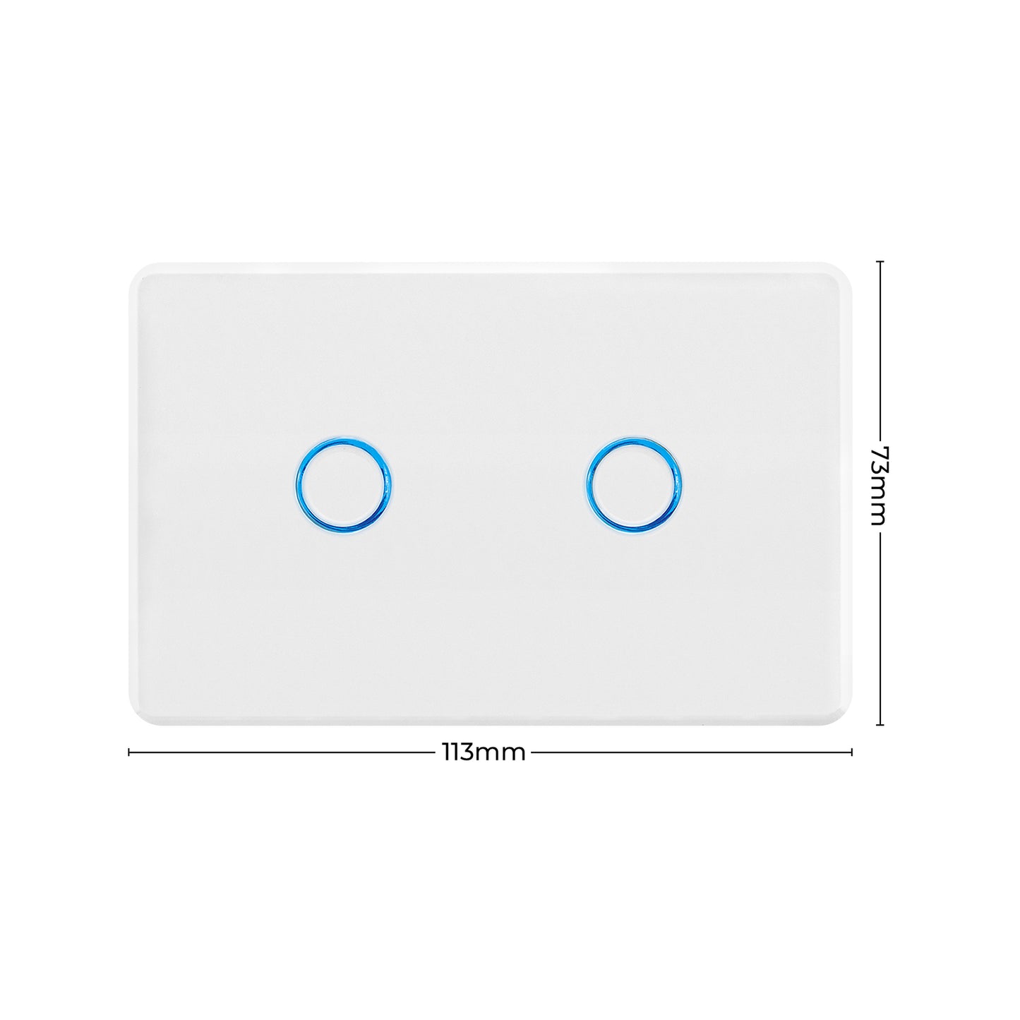 Deta 2 Gang Touch Activated Light Switch