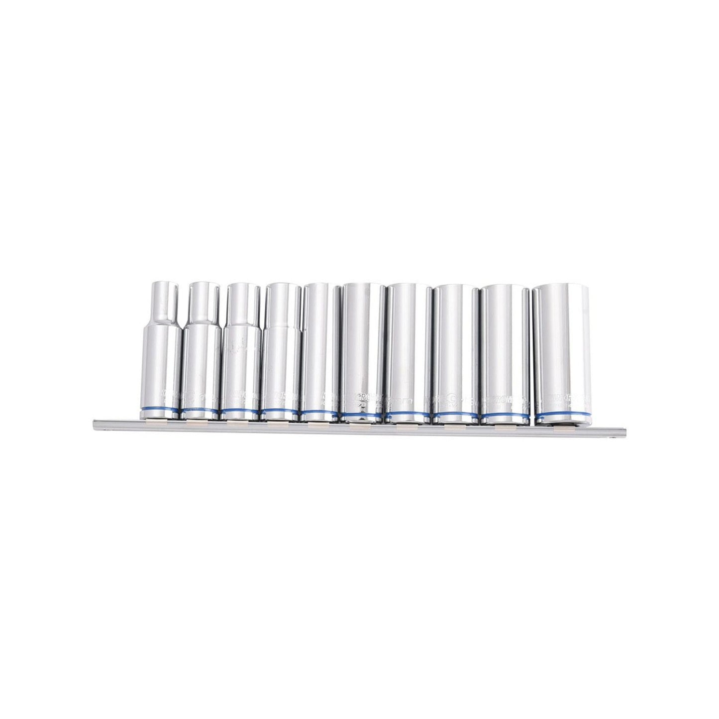 Kincrome Deep Socket Rail - 10 Piece - 1/2" Drive Metric
