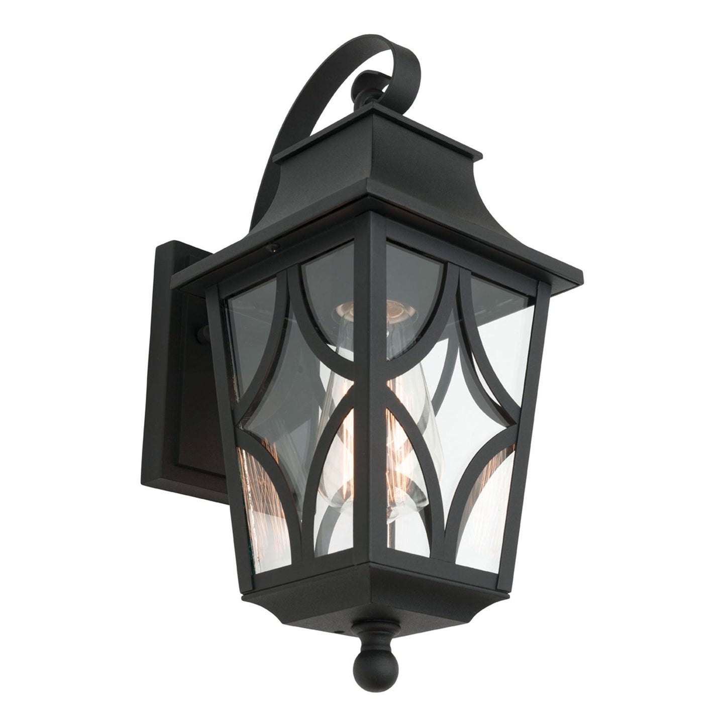 Mercator Maine Exterior Wall Light - Black - 360 x 150 x 200mm