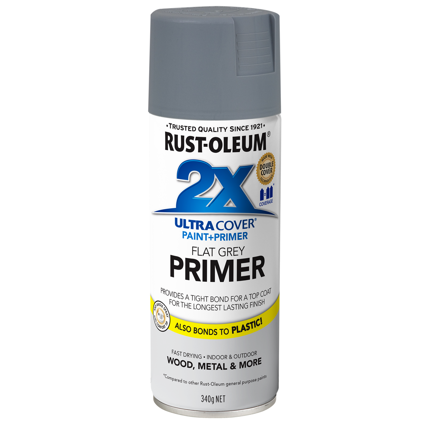 Rust-Oleum 2X Ultra Cover Flat Primer - 340g - Grey
