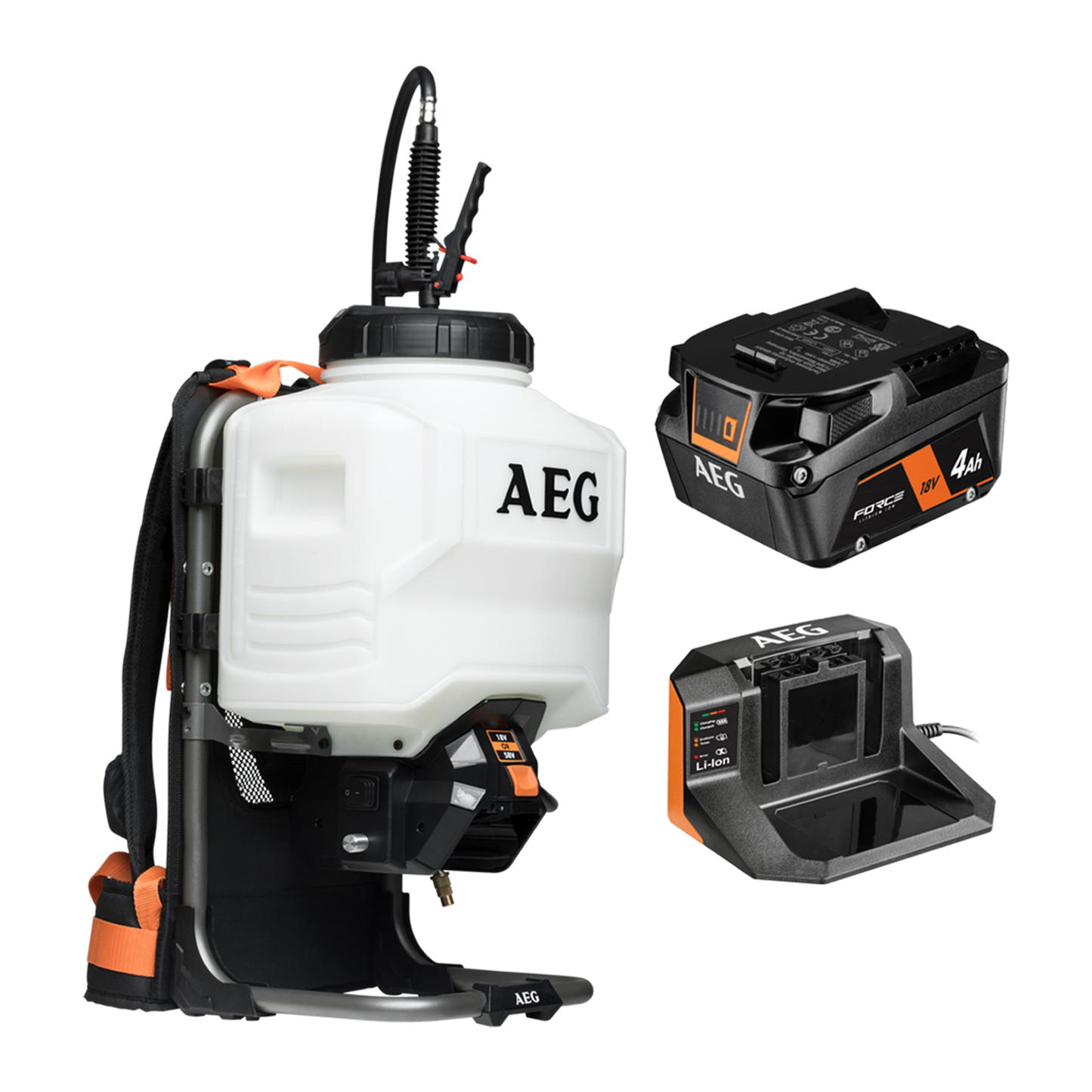 AEG 18/58V Backpack Sprayer 4.0Ah Force Kit ADVBPS14 - 15L