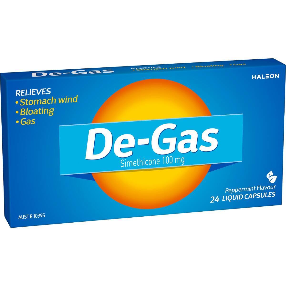 De-gas Helps To Relieve Stomach Wind Bloating & Gas 24 Pack