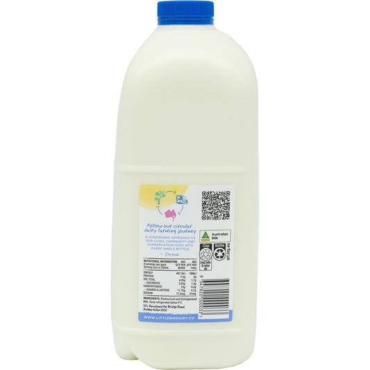 The Little Big Dairy Company Less Cream Milk 2l