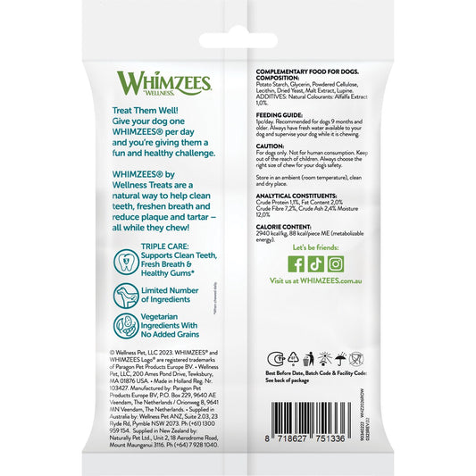 Whimzees Daily Dental Dog Treats Medium 2 Pack