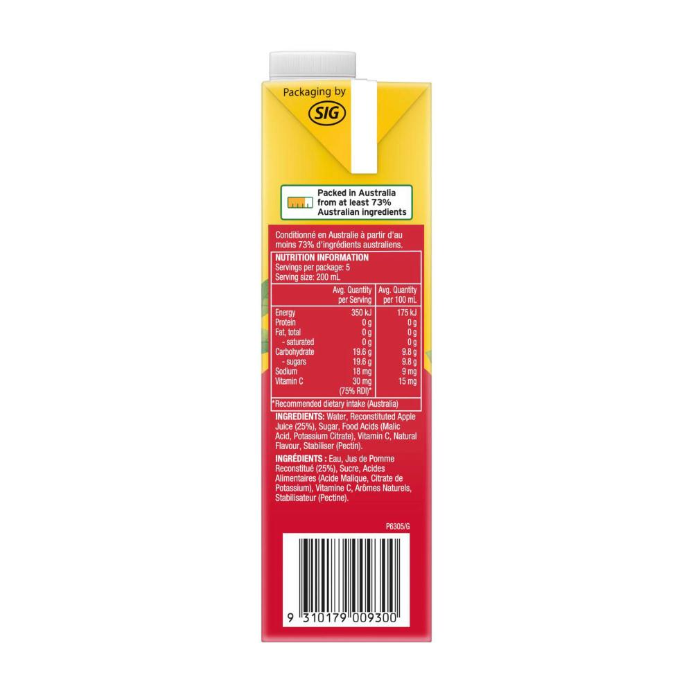 Golden Cire Tetra Drink Apple - 1L
