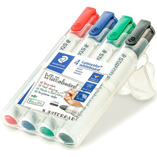 Staedtler Lumocolor Whiteboard Markers 4 Pack