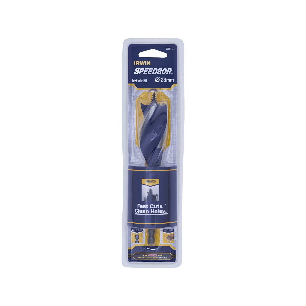 Irwin Speedbor Max Auger Bit - 28mm - Steel - Tri-Flute Design