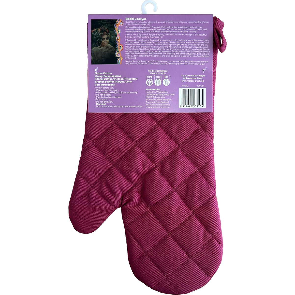 Bobbi Lockyer Oven Glove Assorted Each
