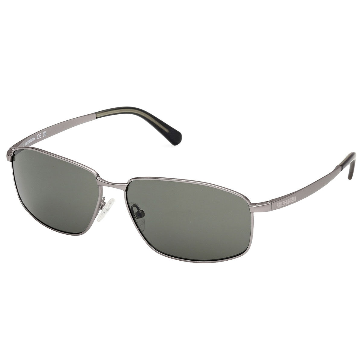 Harley Davidson HD00024 Men's Oval Sunglasses Green Metal 62mm