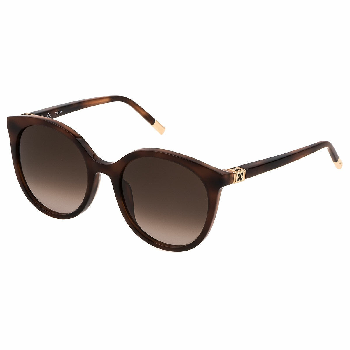Escada Women's Sunglasses SESC21 09AJ Havana Brown Acetate Pantos