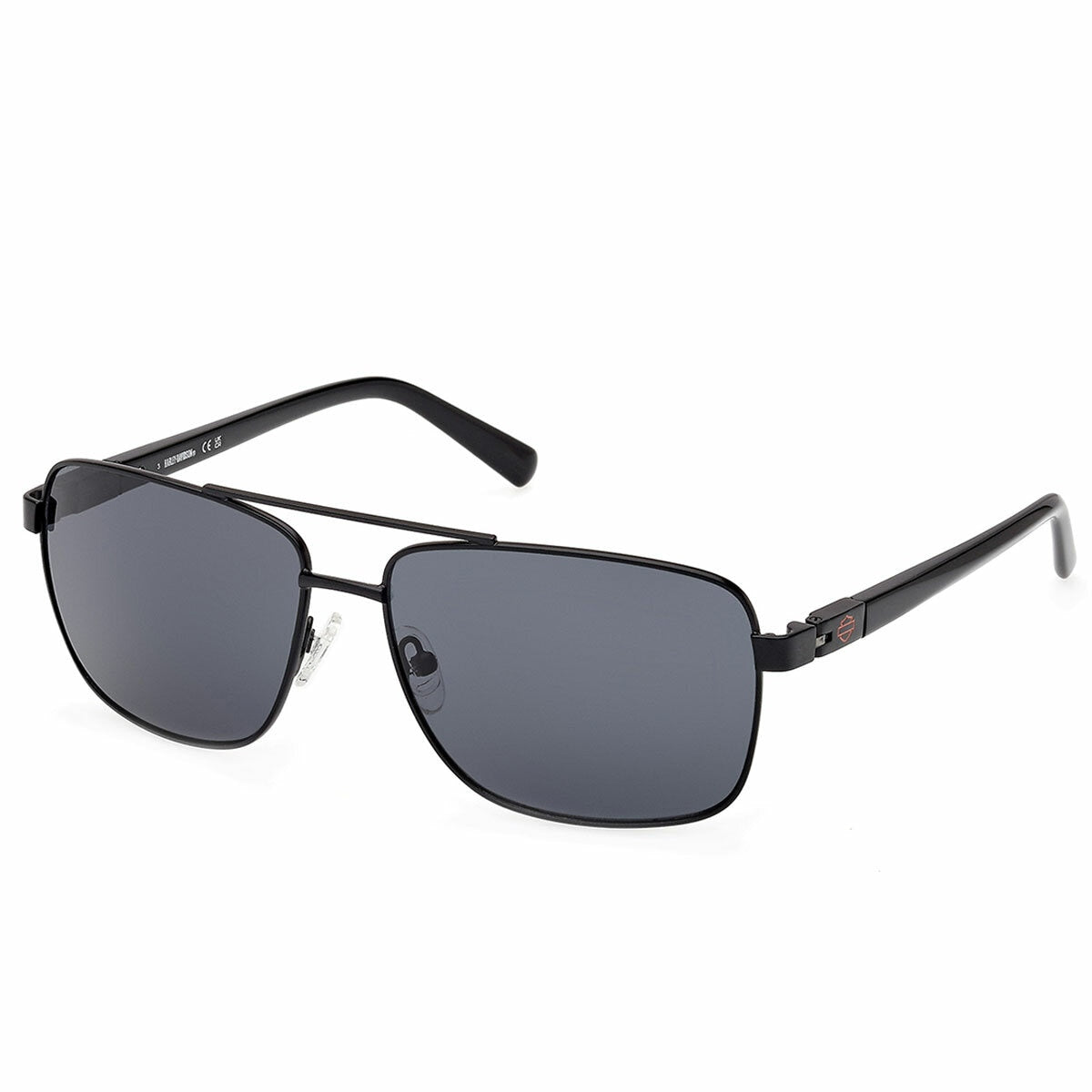 Harley Davidson HD00018 02A Men's Navigator Sunglasses Matte Black Metal Smoke