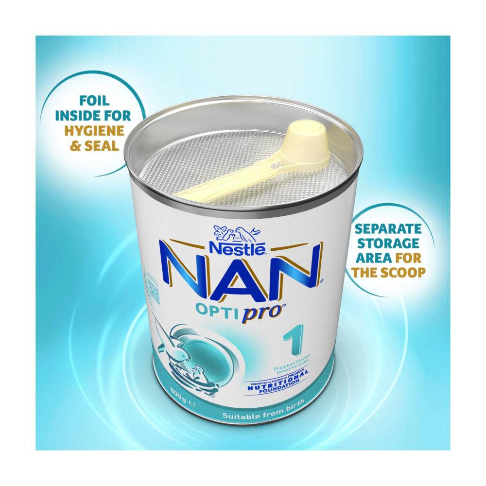 Nestle Nan Optipro 1 Infant Formula For Newborns Suitable From Birth - 800g