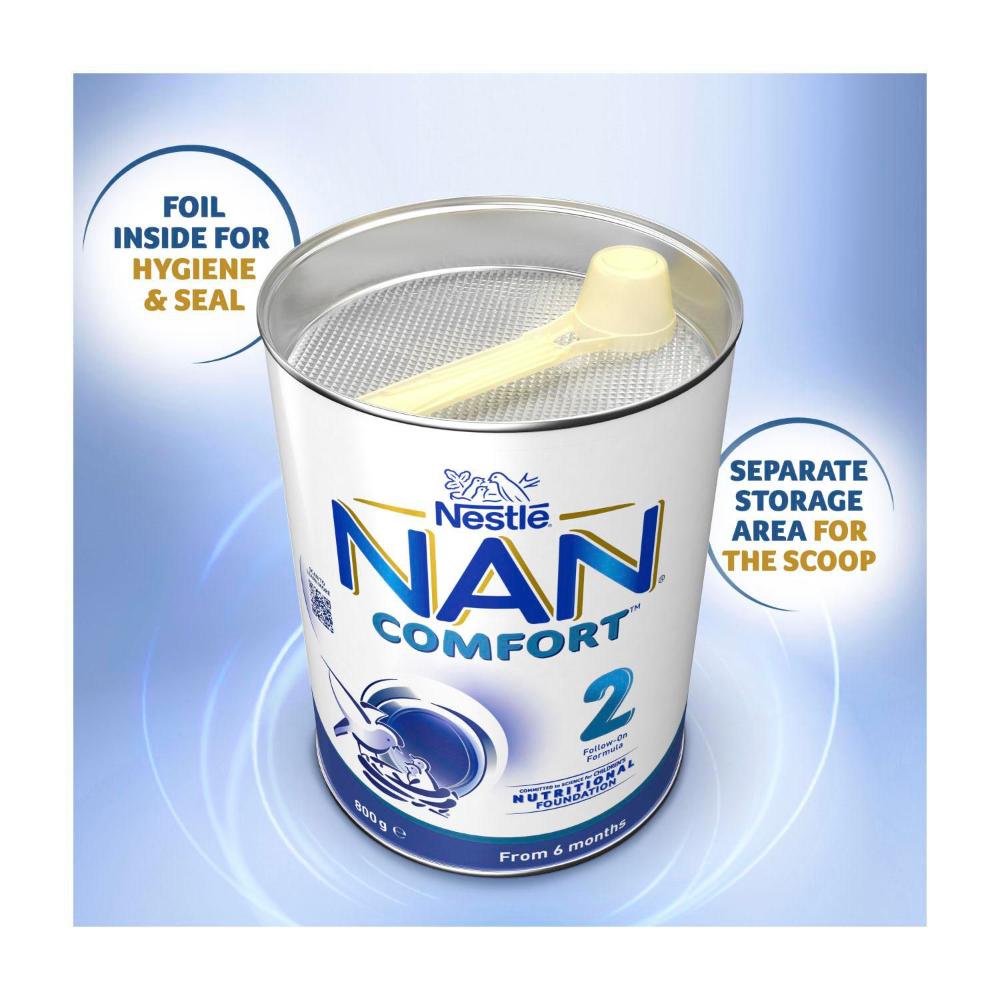 Nestle NAN Comfort 2 Follow-On Baby Formula From 6-12 Months - 800g