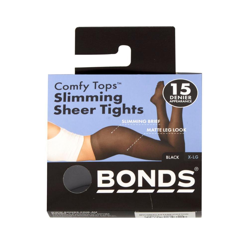 Bonds Sheer Pantyhose Slim Black L/xl - 1 Each