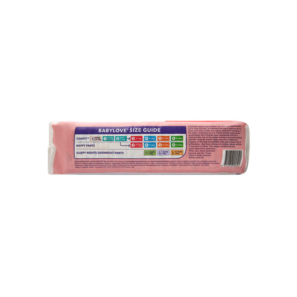 Babylove Cosifit Nappies Size 3 (6-11kg) - 72 pack