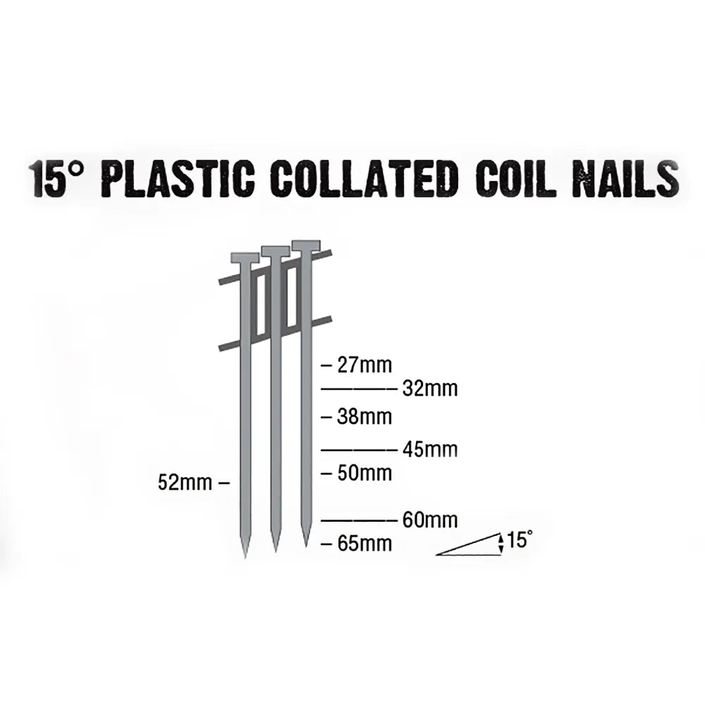 AIRCO FAP Series Coil Nail - 38 x 2.5mm YF38250
