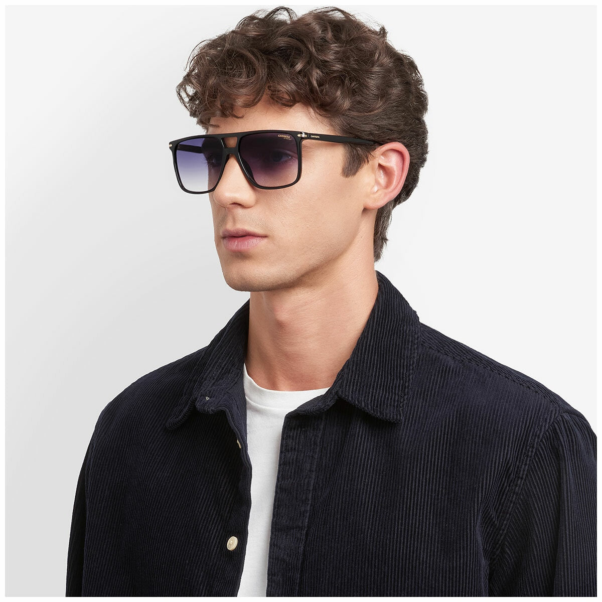 Carrera 366/S Oit Men's Navigator Sunglasses Black Red Dark Blue
