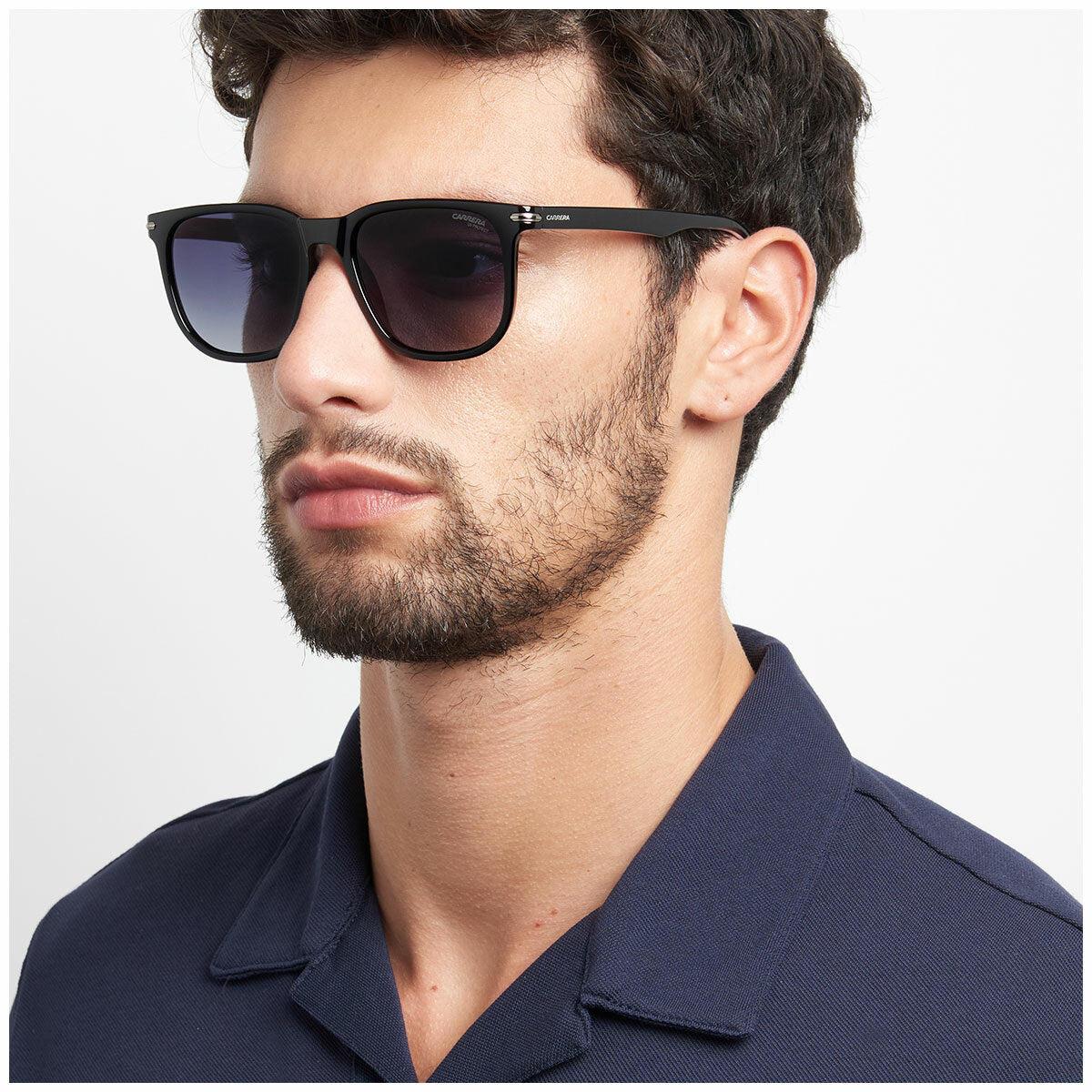 Carrera Men's Rectangular Sunglasses 300/S M4P Striped Black