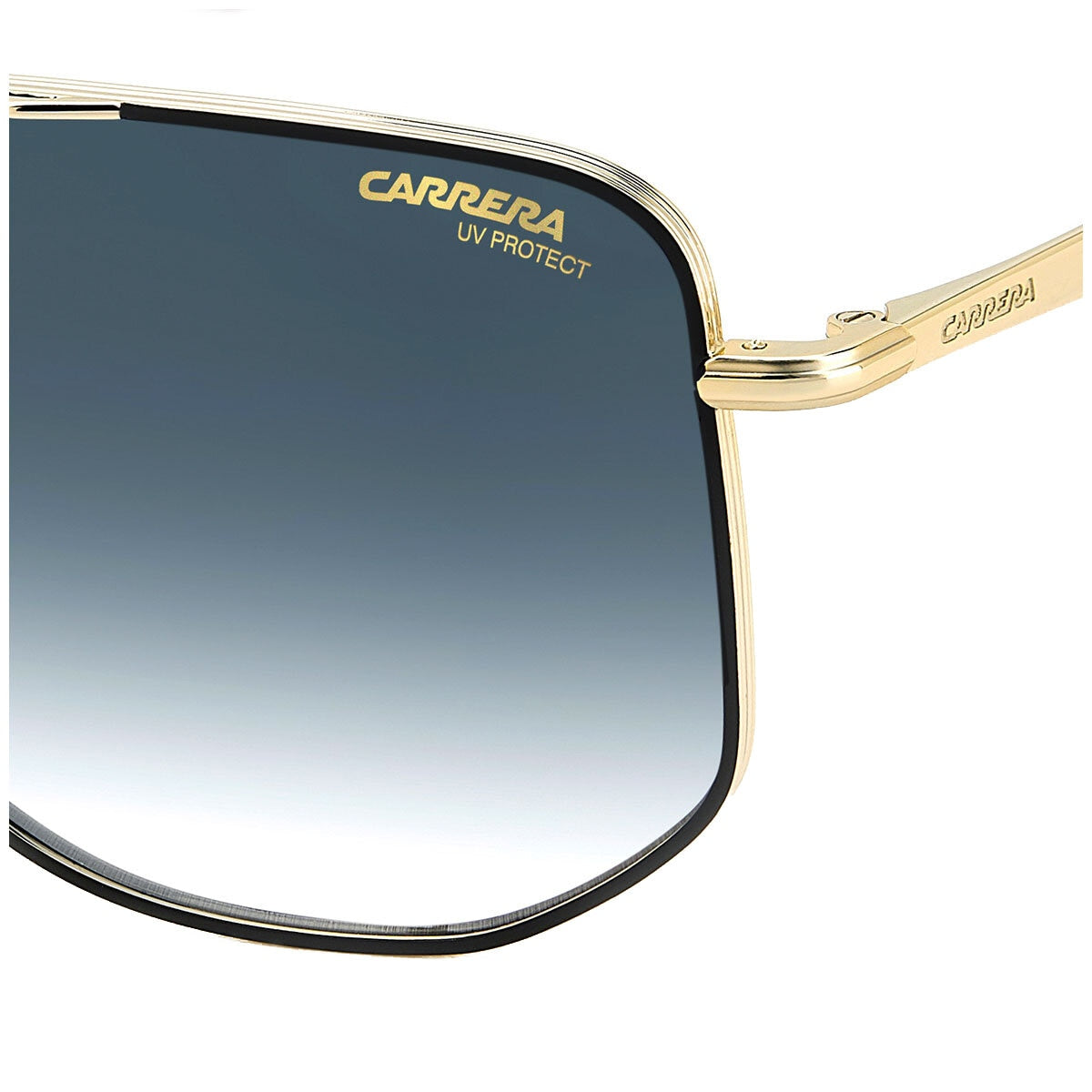Carrera 355/S Rhl Men's Rectangular Sunglasses Gold Black Dark Blue 59mm