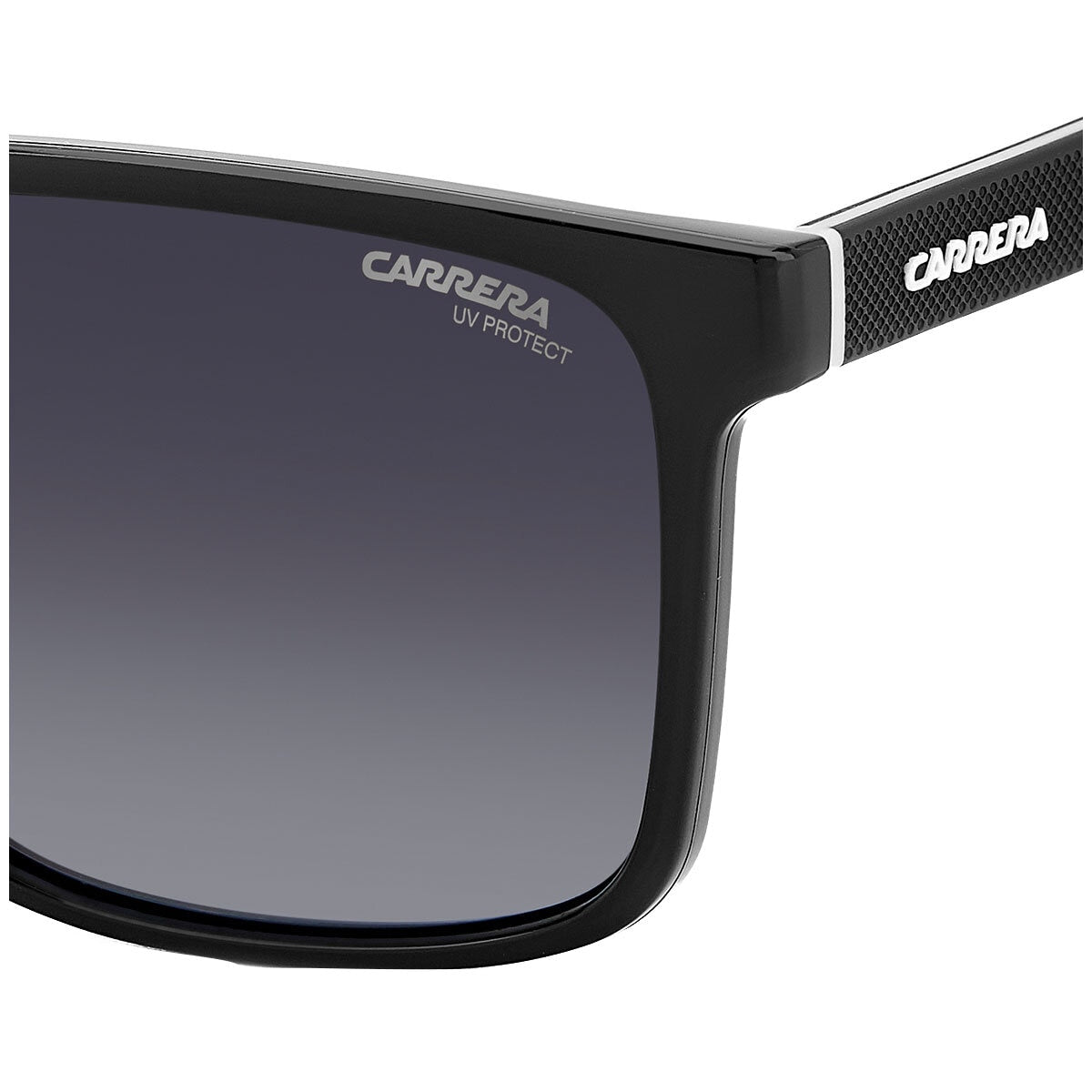 Carrera 8064/S 80S Sporty Men's Rectangular Sunglasses Black White