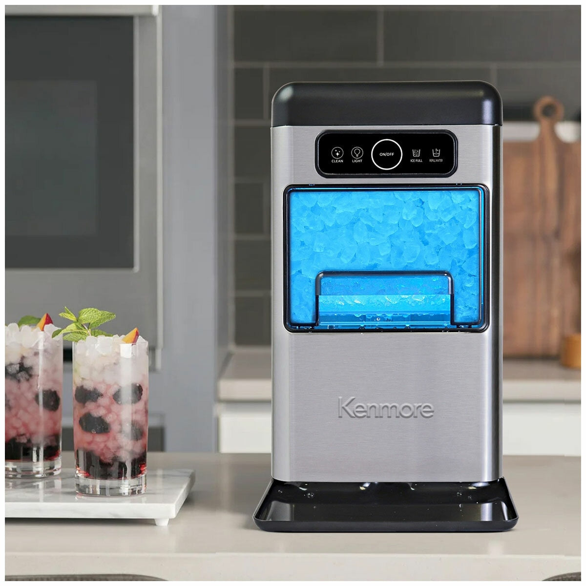 Kenmore Compact Nugget Ice Maker 18kg KKIMNF40SSAU Stainless Steel