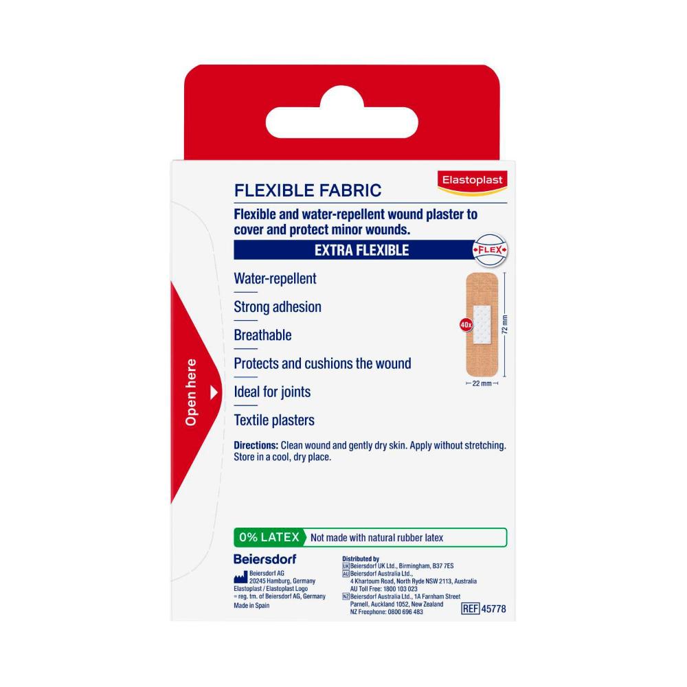 Elastoplast Flexible Fabric Strips - 40 pack