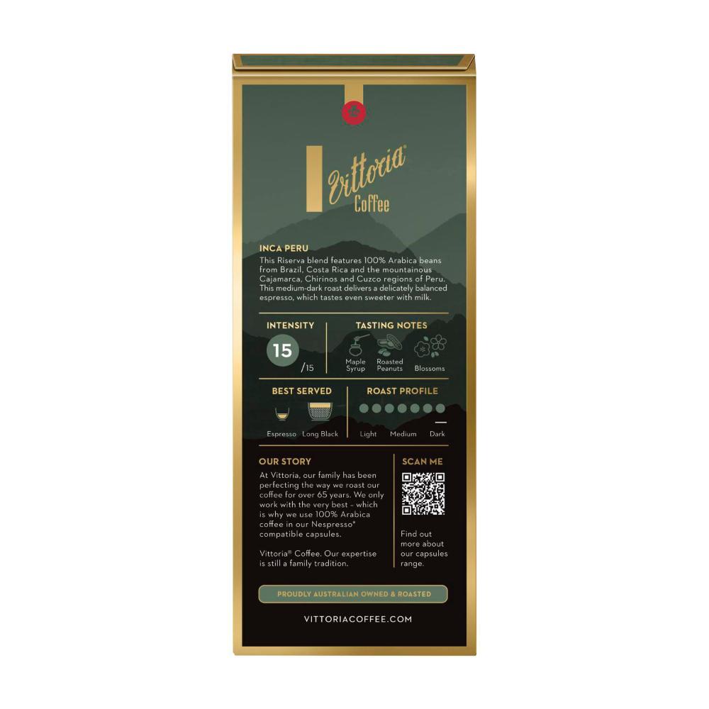 Vittoria Inca Peru Nespresso Compatible Coffee Capsules - 10 pack