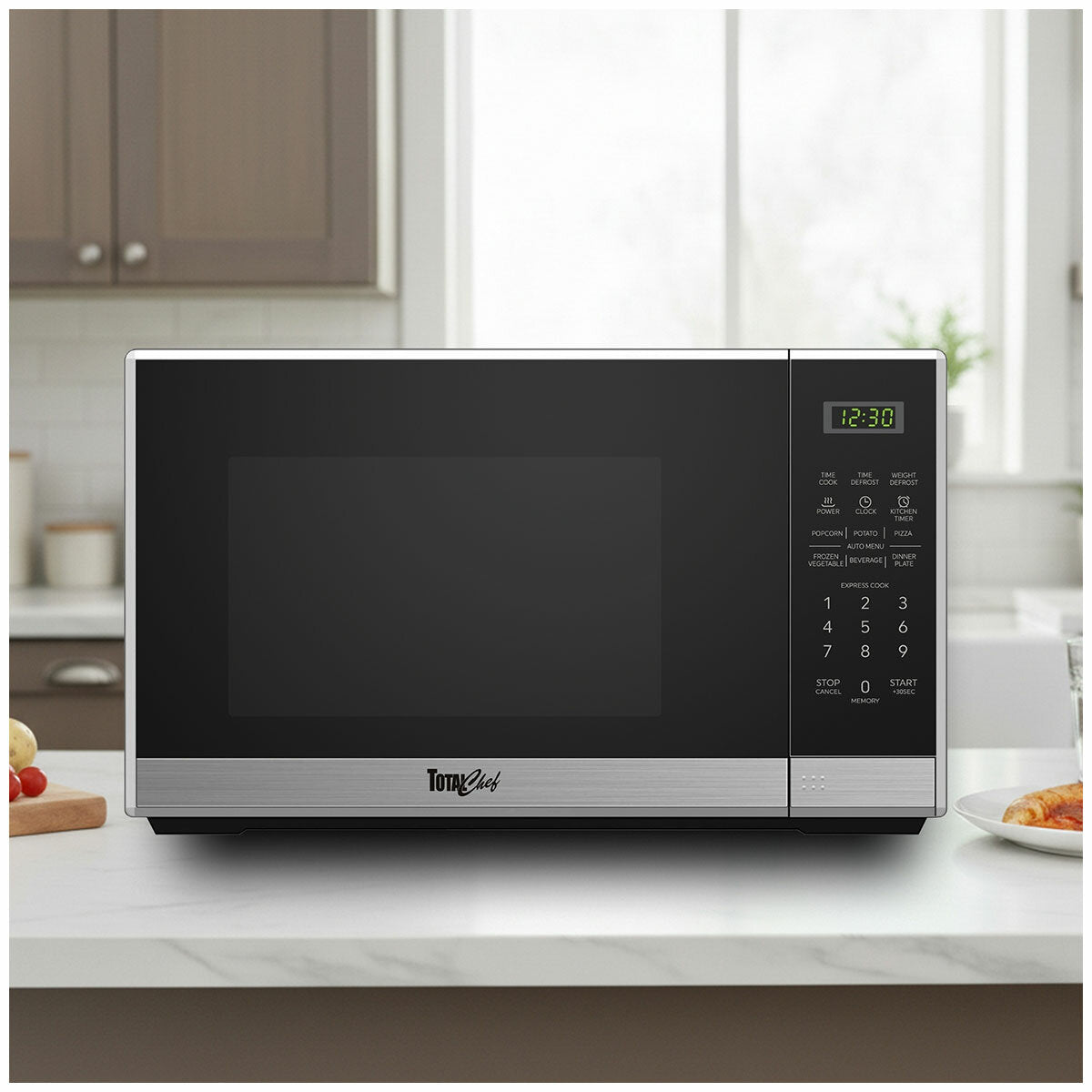 Total Chef Compact Microwave 1100W TCMO34BAU Black 34L