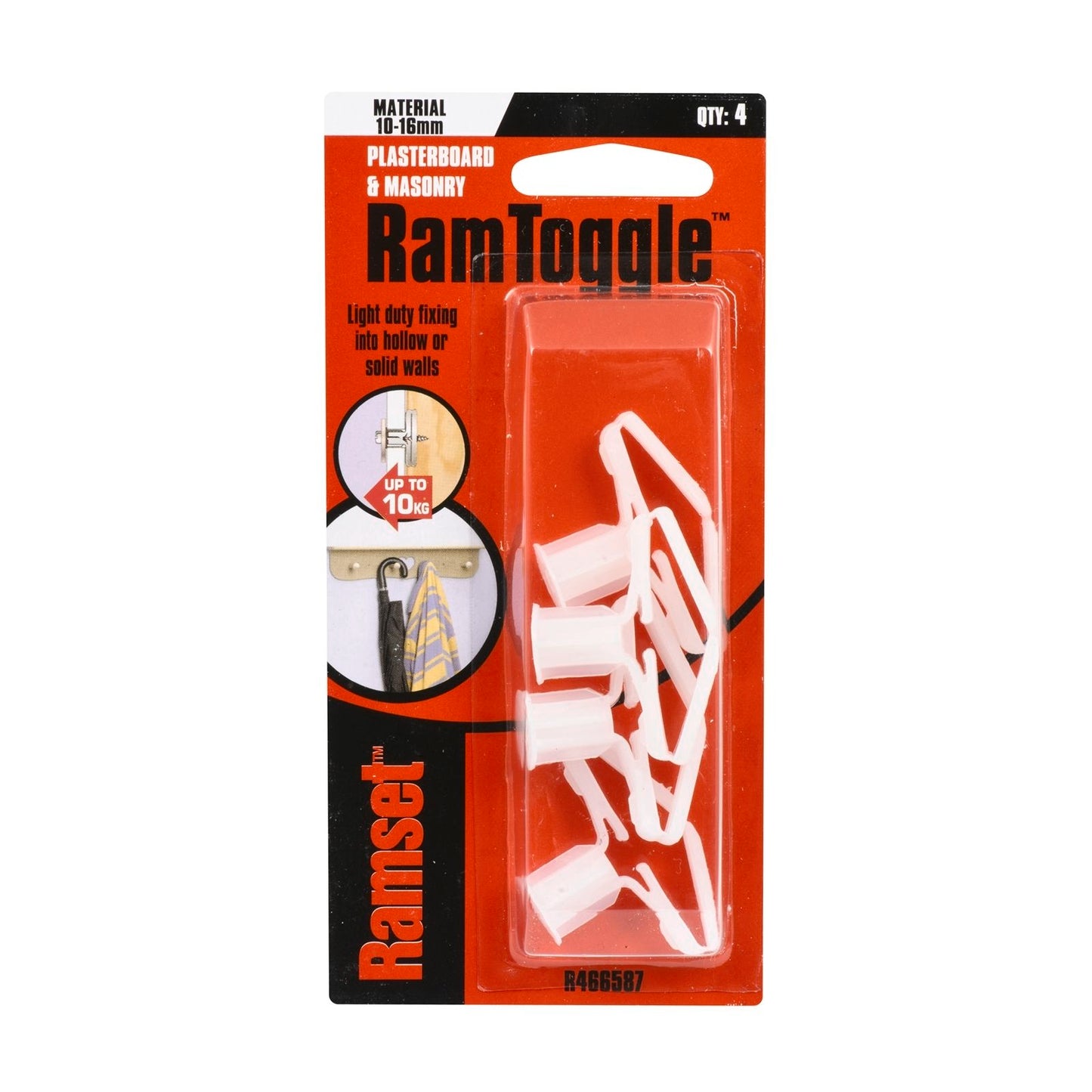Ramset Nylon Ramtoggle - 8 x 16mm - 4 Pack