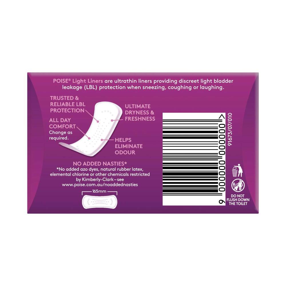 Poise Liners For Bladder Leaks Light - 18 pack