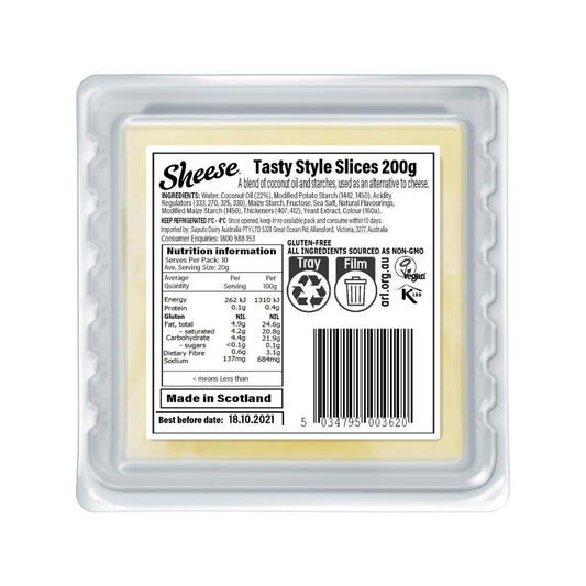 Sheese Vegan Tasty Cheese Slices - 200g