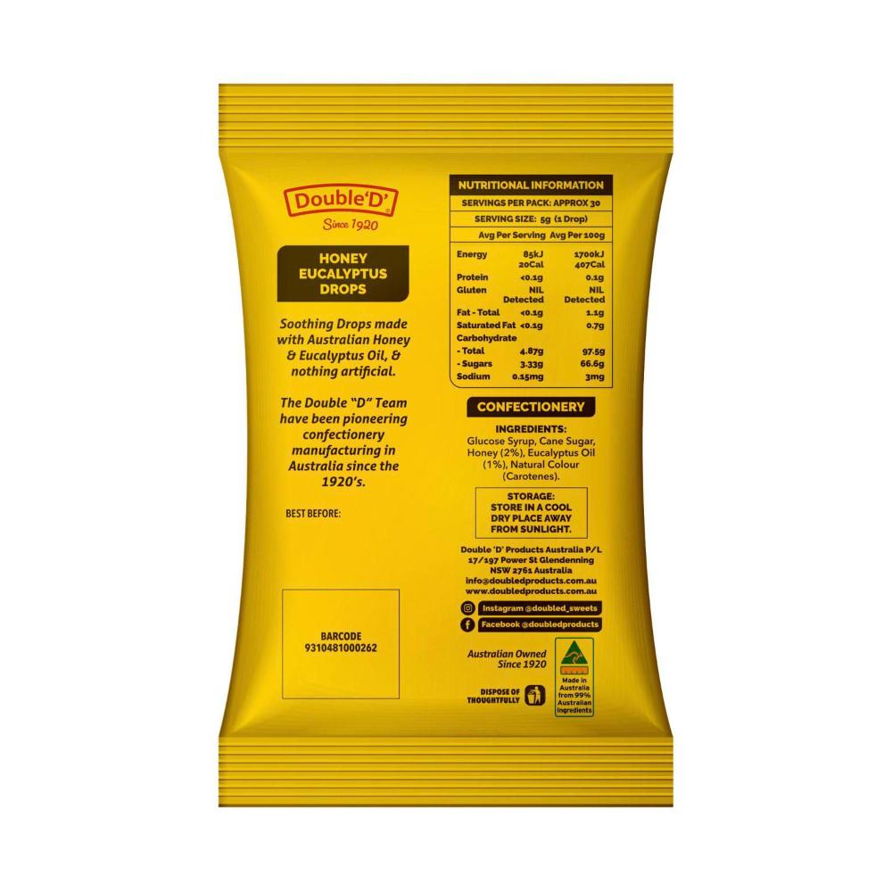 Double D Eucalyptus & Honey Drops - 150g