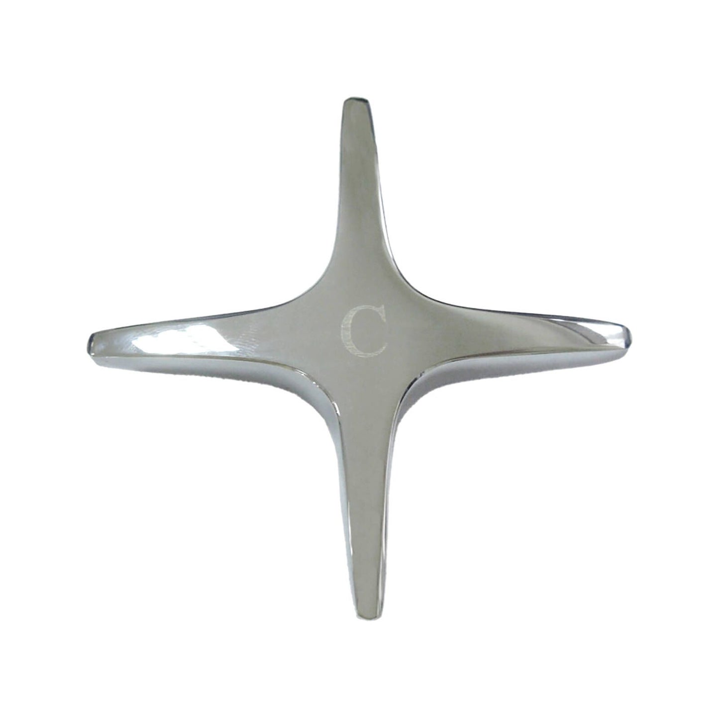 Shaw Mason Chrome Cross Style Star Tap Handle - 93 x 203mm - Pair
