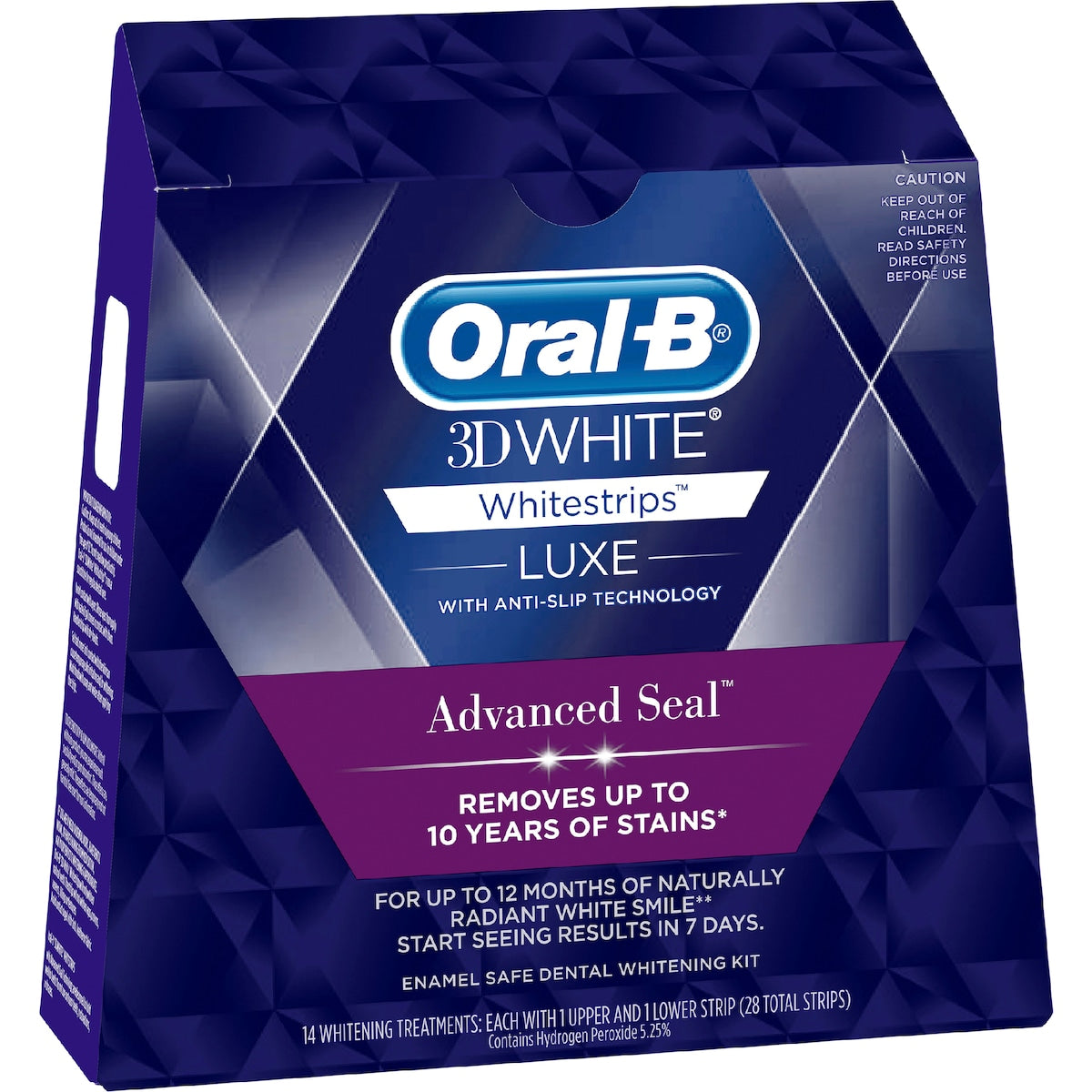Oral-B 3D White Luxe Advance Seal Teeth Whitening Whitestrips 14 pack