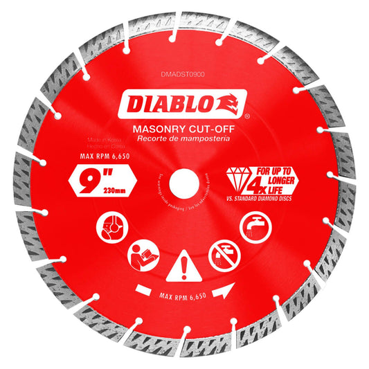 Diablo Diamond Disc - 9" - Segmented Turbo Cut Off