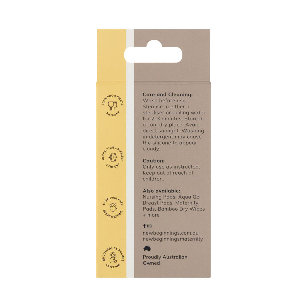 New Beginnings Nipple Shields - 2 pack