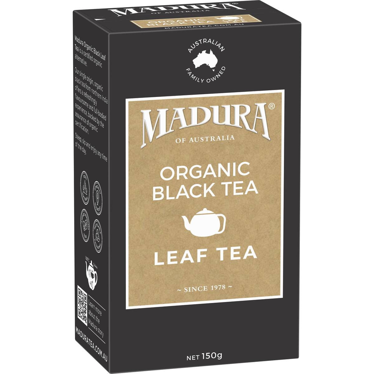 Madura Organic Black Leaf Tea 150g