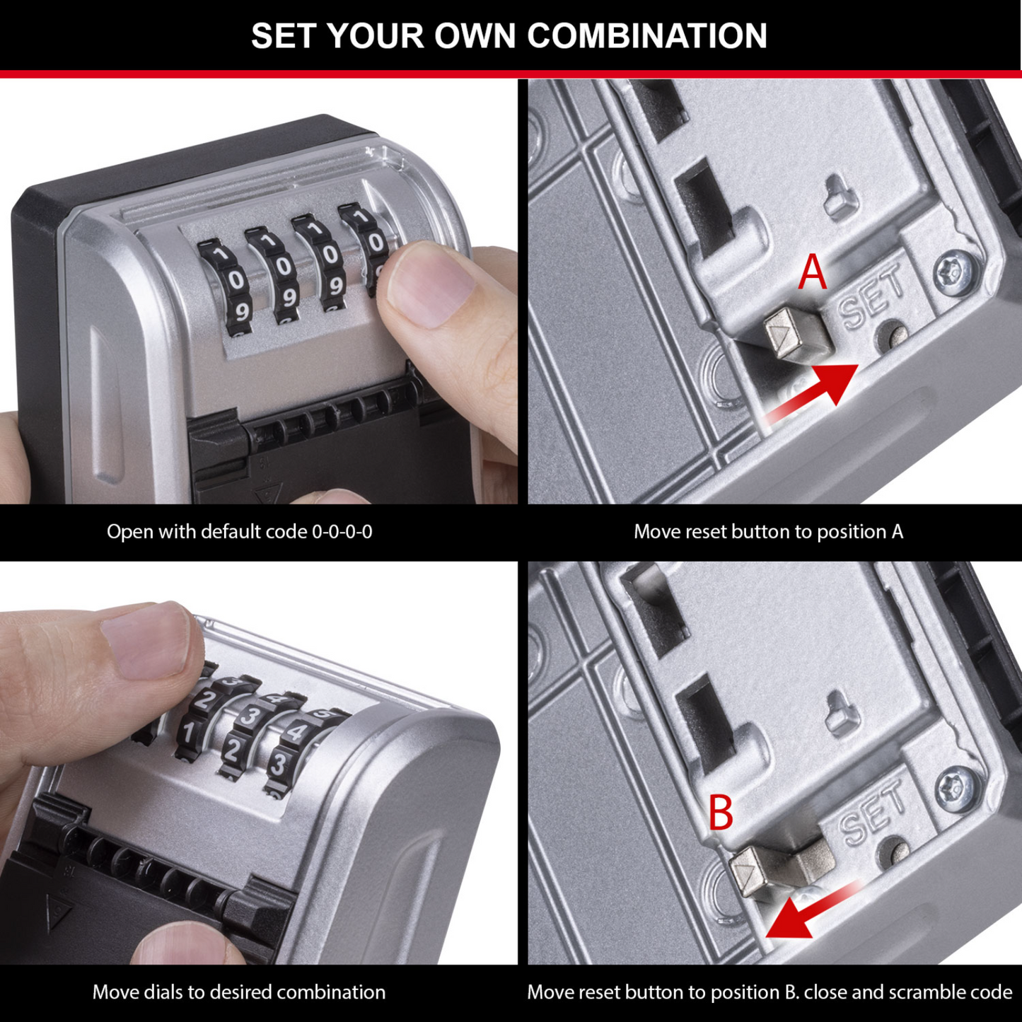 Master Lock Wall Mount Key Safe - 10 Keys - 76 x 136mm